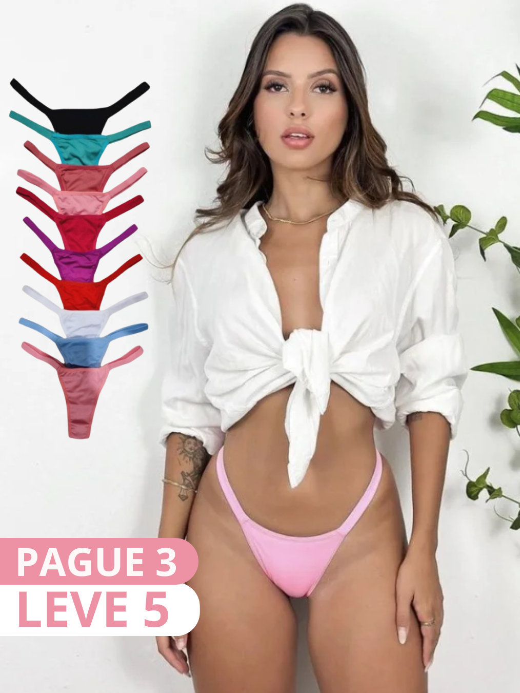 Calcinha Isabela Semi Fio Dental (Pague 5 Leve 10)