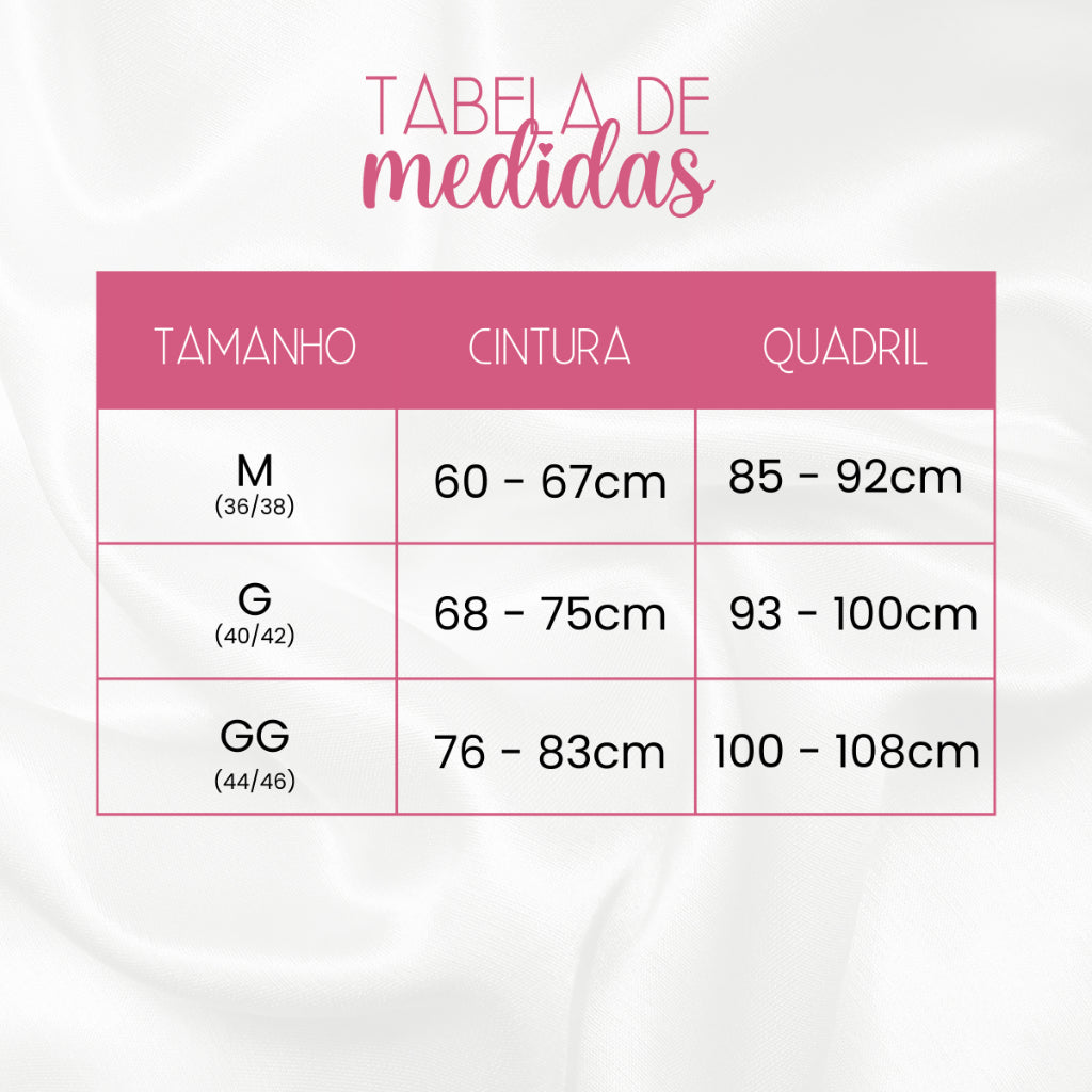 Kit 3 Short Feminino Modelador Básico Segunda Pele