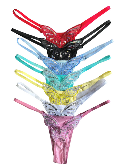 Calcinha Borboleta em Microfibra Fio Dental (Pague 3 Leve 5)