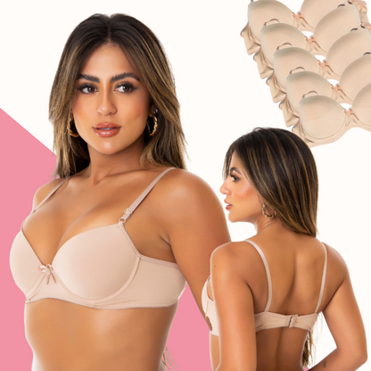 Sutiã com Bojo Push UP (Compre 2 Leve 5)