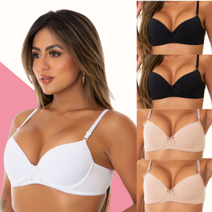 Sutiã com Bojo Push UP (Compre 2 Leve 5)