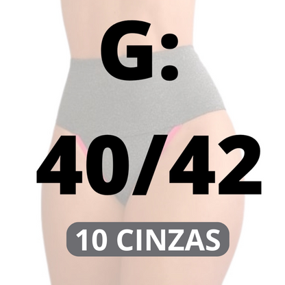 Calcinha Modeladora Fitness Plus Size (PAGUE 5 LEVE 10)