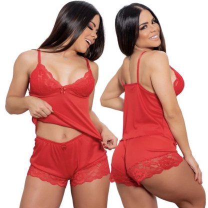 Baby Doll Sexy com Detalhes em Renda