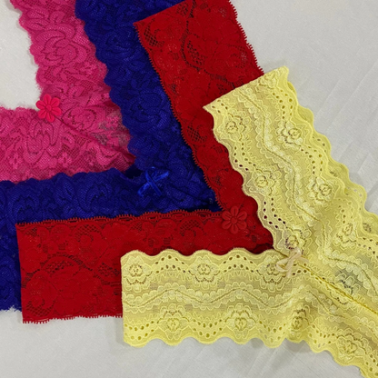 Calcinha Sexy Fio de Renda Cintura Alta (Pague 5 Leve 10)