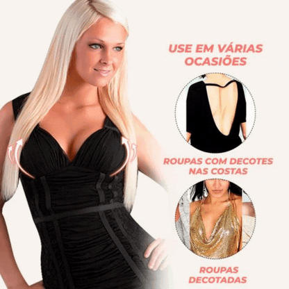 Sutiã Adesivo sem Alças com Efeito Silicone