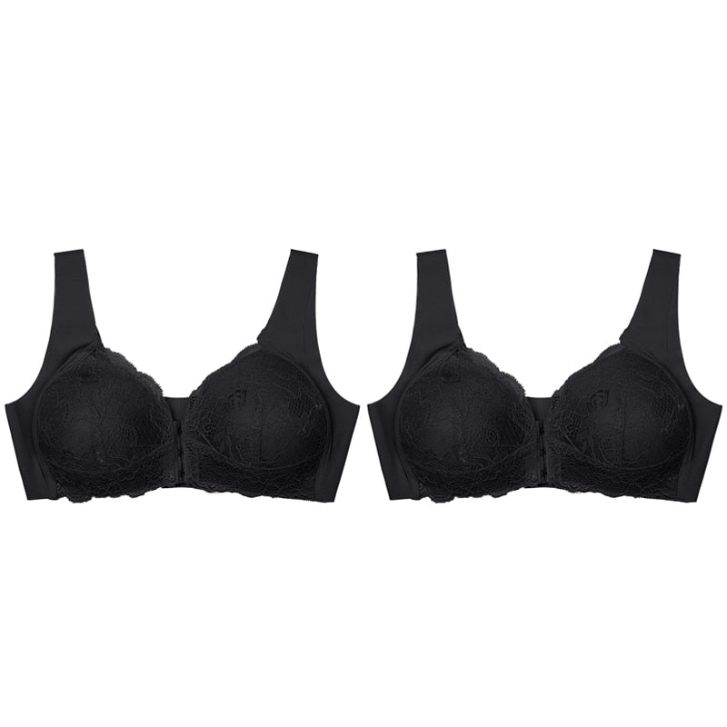 Sutiãs Confort Lift UP Detalhe em Renda Fecha na Frente (COMPRE 1 LEVE 2)