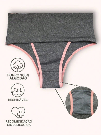 Calcinha Modeladora Fitness Plus Size (PAGUE 5 LEVE 10)